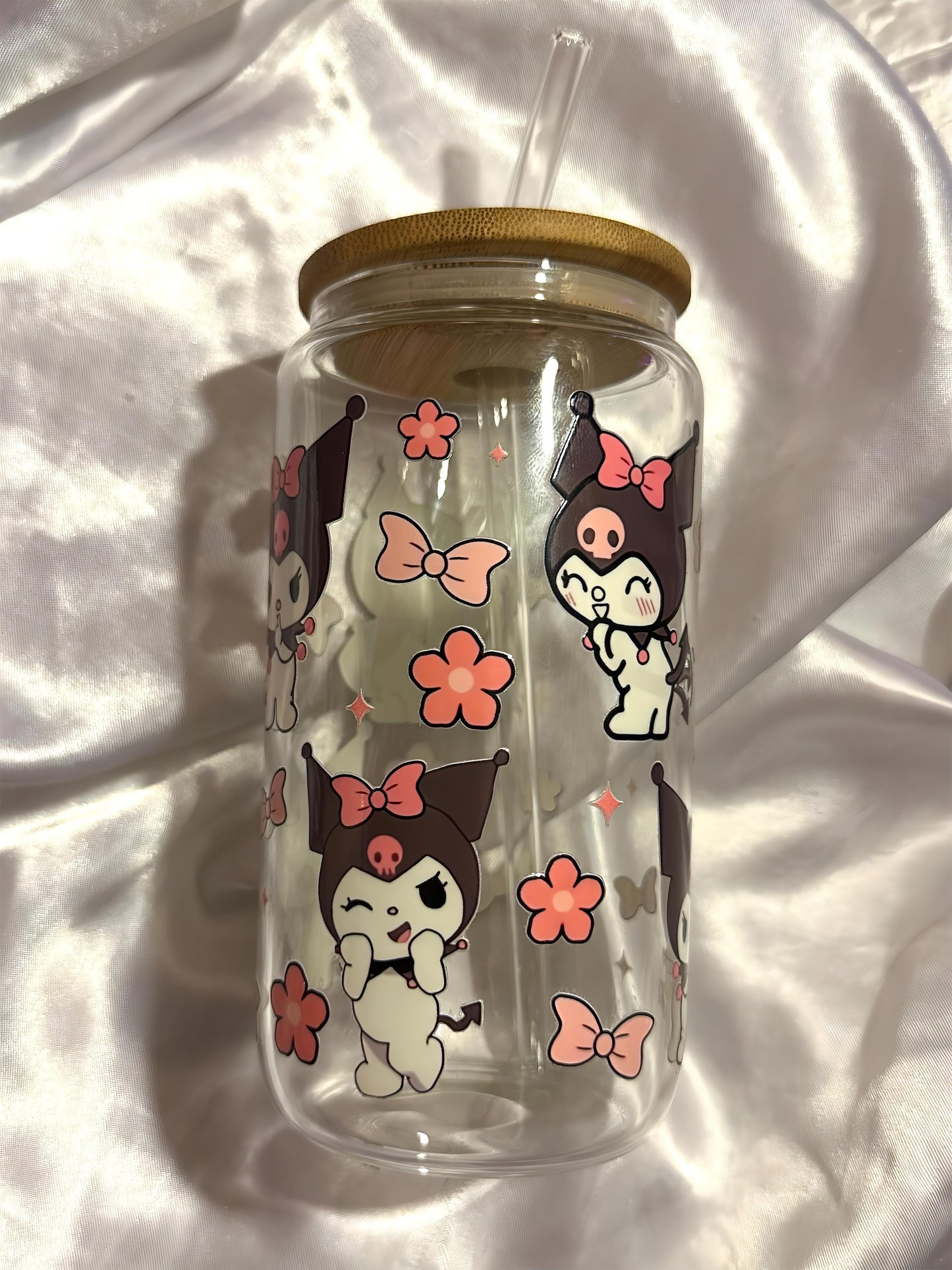 kuromi glass cup ♡