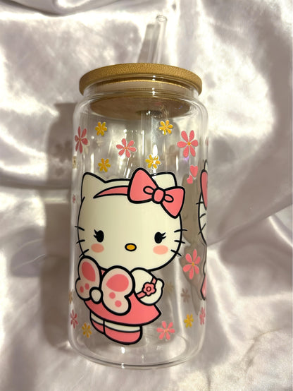 hello kitty glass cup ♡