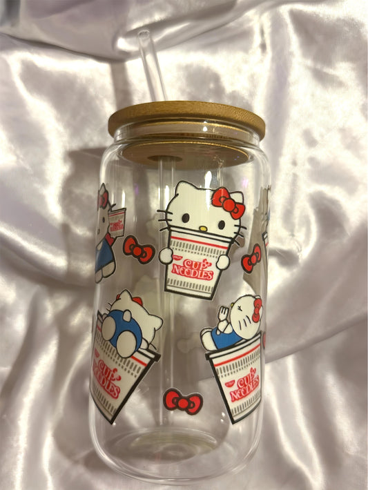 hello kitty glass cup ♡
