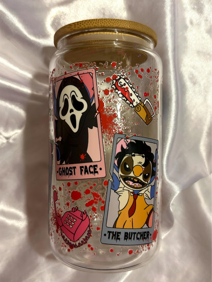 stitch horror glass cup ♡