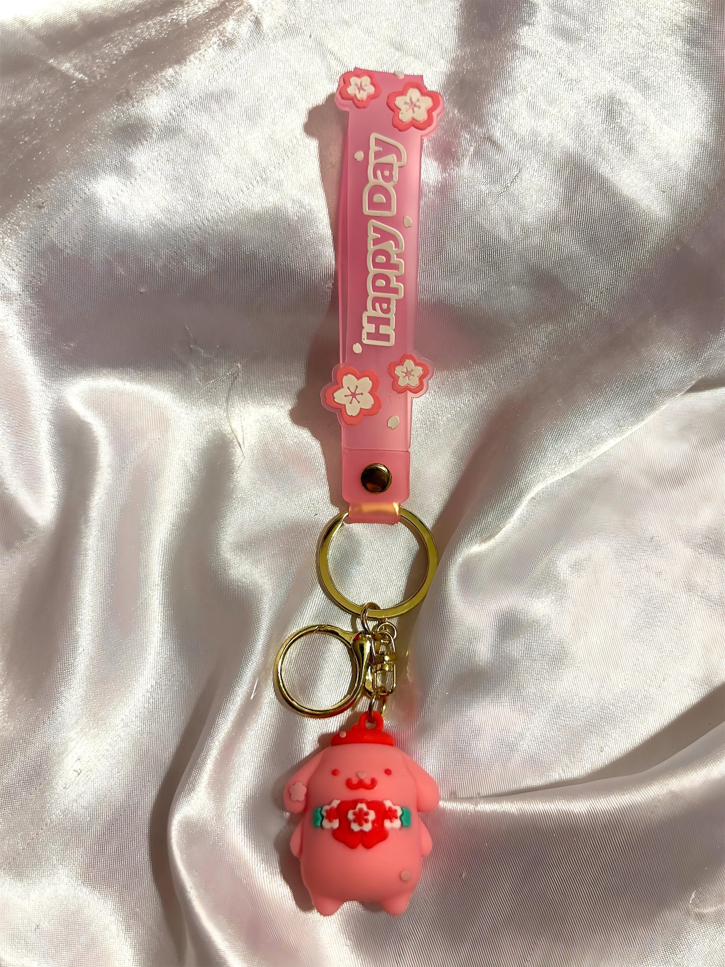 sanrio pom pom keychain ♡