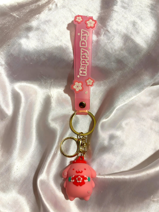 sanrio pom pom keychain ♡